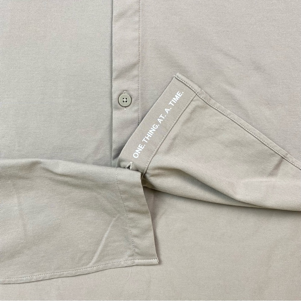 Lululemon Commission Tan Long Sleeve Button Up Shirt Men’s Size L Estimated - Picture 7 of 8
